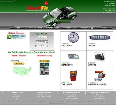 Our customers have come to know us as the best place to buy auto parts. . Certifit catalog